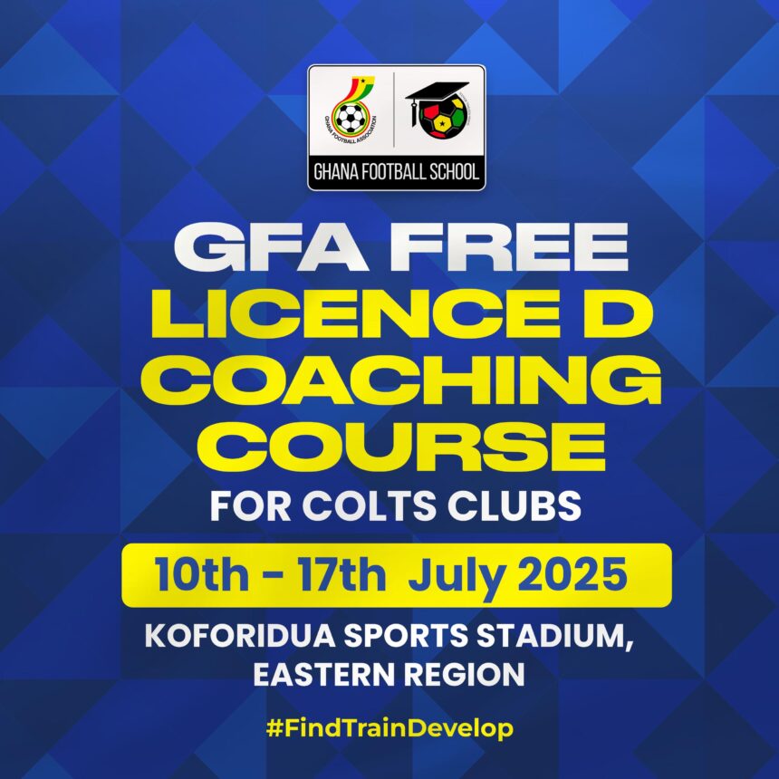 Free License D Coaching Course for Colts clubs To Kick Off On July 10 in the Eastern Region