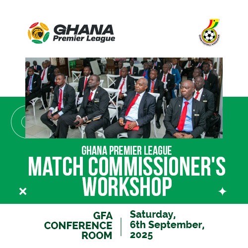 Premier League Match Commissioners set for one-day Training Workshop on September 6