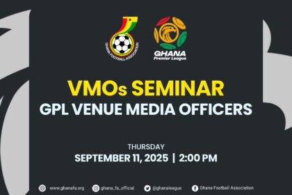 Venue Media Officers to attend training workshop on Thursday September 11