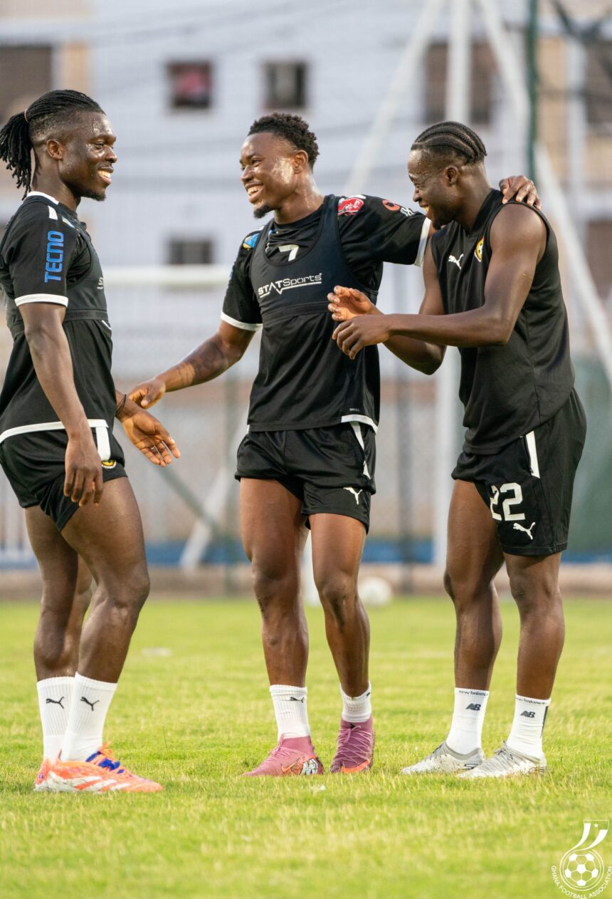 Alidu Seidu, Fatawu Issahaku train with Black Stars in Casablanca