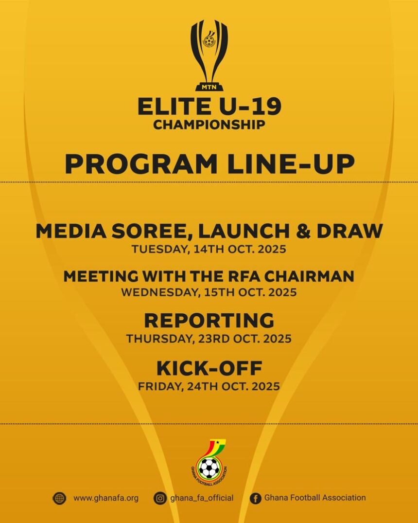 MTN Elite U19: Programme outline announced