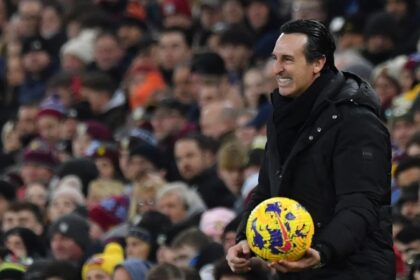 Villa enter Tuesday’s match against Arsenal at Emirates Stadium in third place on the table with 39 points and can go joint top with a win over the table toppers. (AP Photo)