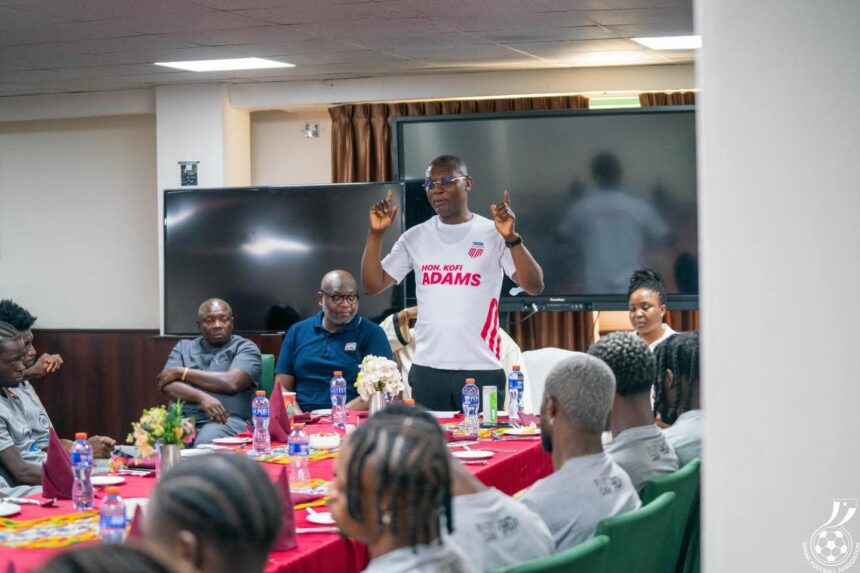 Minister of Sports and Recreation Kofi Adams meets Black Stars ahead of Mali clash