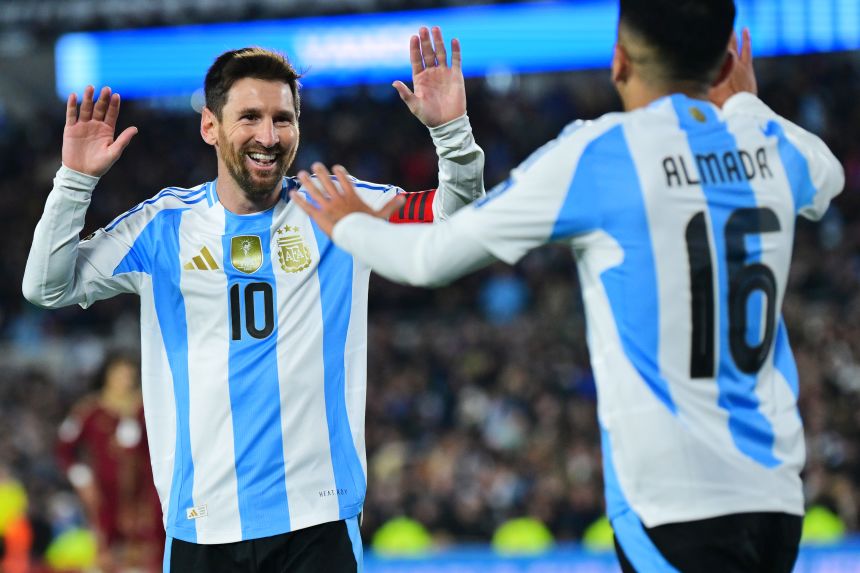 Argentina legend Lionel Messi, left, might play his sixth World Cup in 2026.