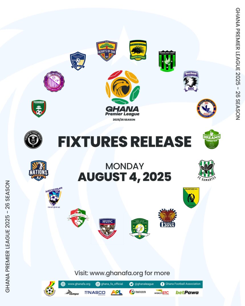2025/26 Premier League fixtures to be released on Monday August 4