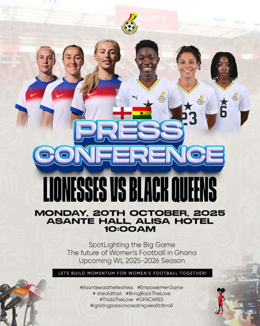 Black Queens and Lionesses press conference set for October 20 ahead of historic clash