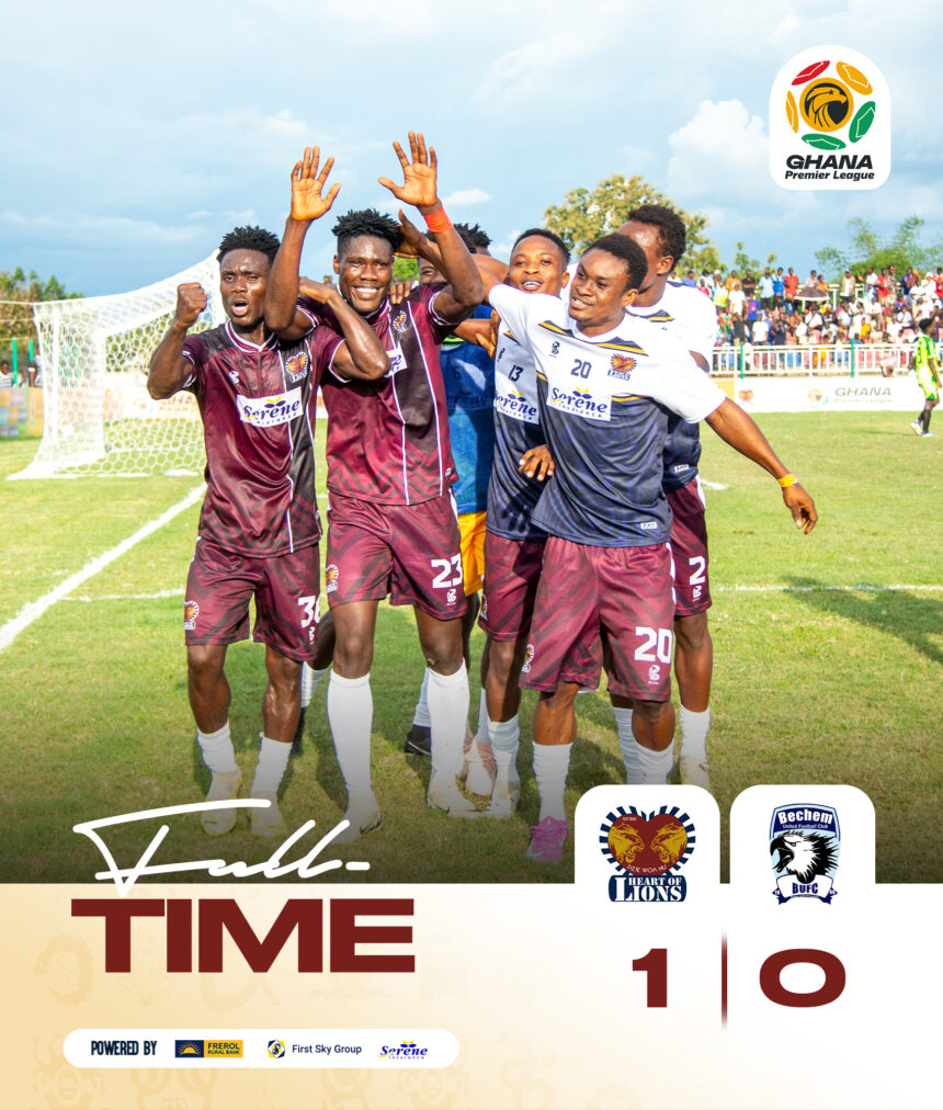 Premier League: Heart of Lions stay perfect as Medeama slip, Vision secure first win