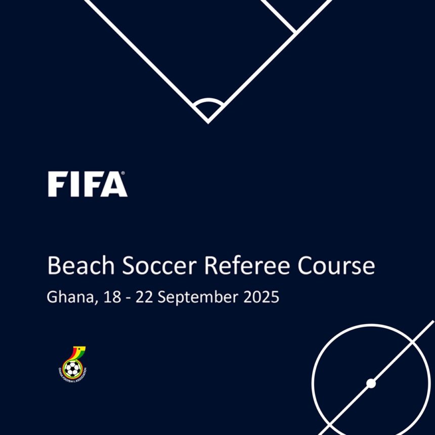 FIFA MA Beach Soccer Referees Course Set for September 18–22 in Ada