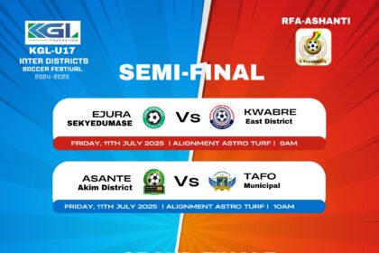 Ashanti Regional Colts Festival Semi-Finals Set for Friday, July 11 at Sofoline