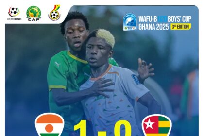 WAFU B U20 BOYS CUP 2025: Niger Edge Togo to Go Second in WAFU U20 in Group B