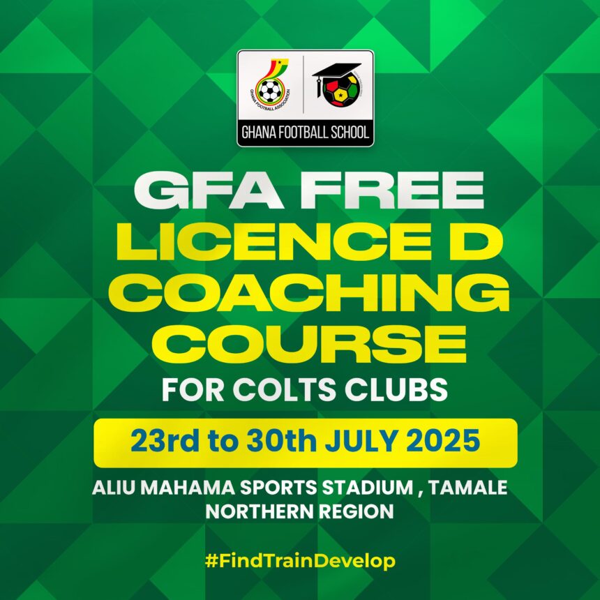 Free Licence D Coaching Course for Colts Coaches set for July 23-30 in the Northern Region