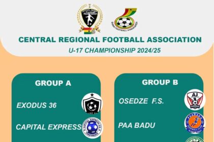 Central Regional FA to Host Two-Day U-17 Championship at Enyan Abaasa AstroTurf