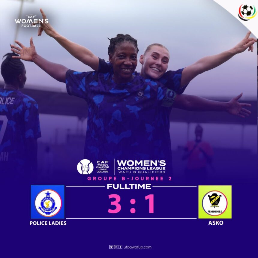 Police Ladies Seal Semi-Final Spot with 3–1 Victory over ASKO in WAFU B Qualifiers