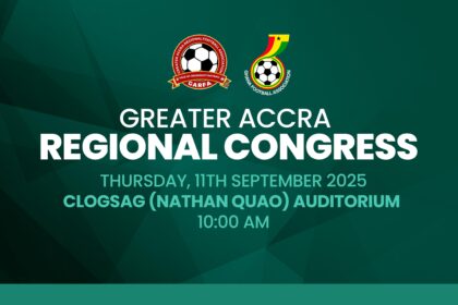 Greater Accra Regional Football Association (GARFA) set date for Ordinary Congress on September 11