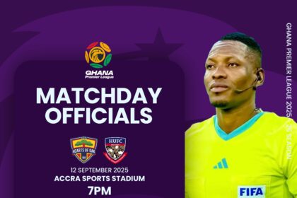 Match Officials for Matchday 1 of 2025/26 season