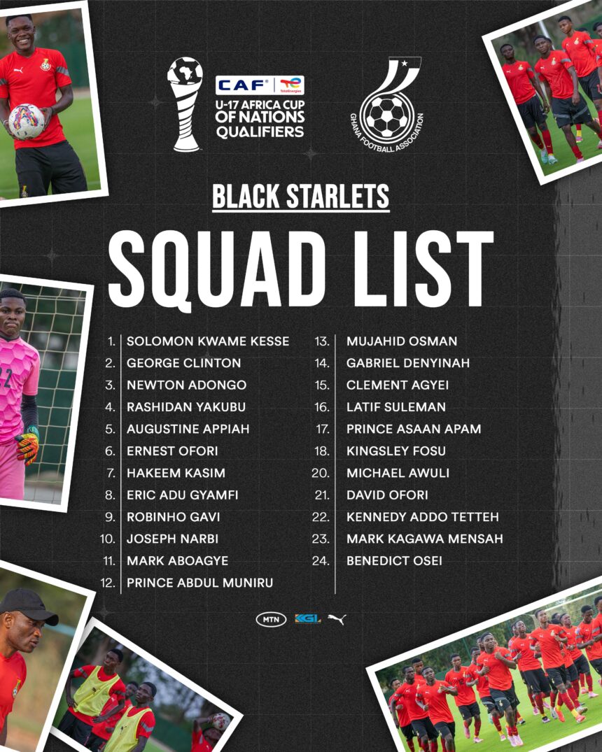 Coach Dr. Prosper Narteh Ogum Names Squad for WAFU Zone B U17 Boys Championship