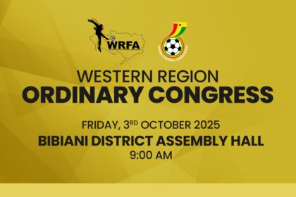 Western Regional Football Association to Hold Ordinary Congress on October 3