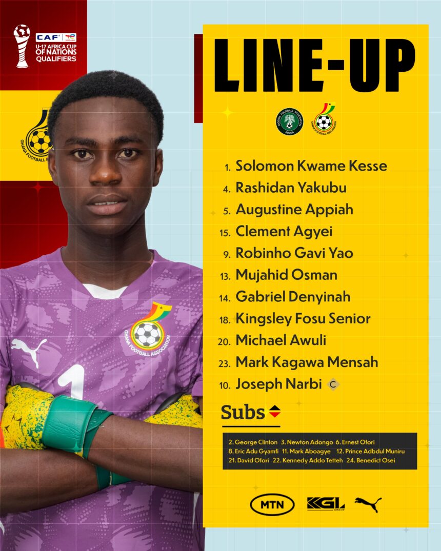 WAFU B U17 BOYS: Dr. Ogum Names Strong Starting XI to Face Nigeria in Semi-Final Clash