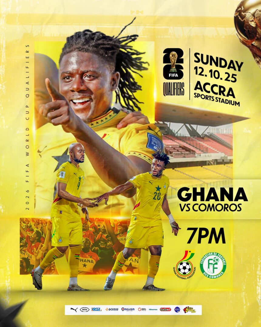 Ghana takes on Comoros in crucial 2026 FIFA World Cup qualifier in Accra - Preview