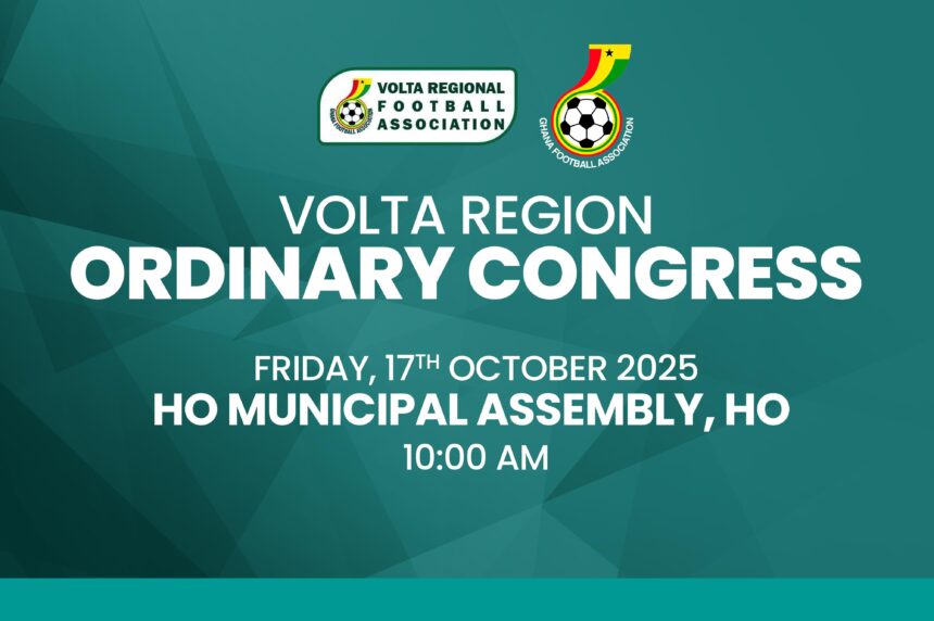 Volta Regional Football Association Sets October 17 for Ordinary Congress