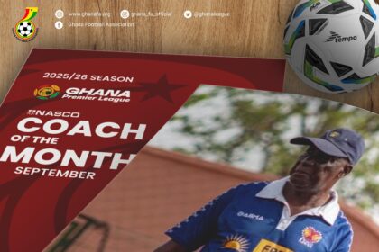 Bashir Hayford adjudged September NASCO Coach of the Month