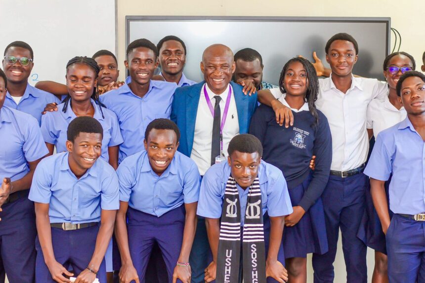 Black Starlets Coach Dr. Prosper Narteh Ogum Inspires SOS-Hermann Gmeiner Students with Career Guidance Talk