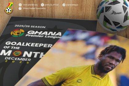 Camara wins Goalkeeper of the month for December award