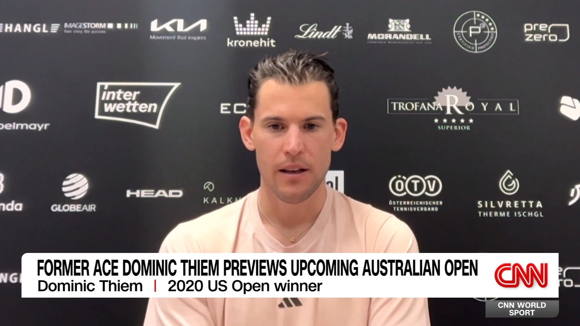 <p>The year's first major tennis event, the Australian Open, gets underway in just over a week in Melbourne. This year's Aussie Open given added spice and nostalgia by the return of the great Roger Federer who's playing in an exhibition contest ahead of the tournament. CNN Sports' Patrick Snell caught up with recently-retired Dominic Thiem who won the 2020 US Open champ. Thiem starts off describing how much he is looking forward to seeing Federer back on court.</p>