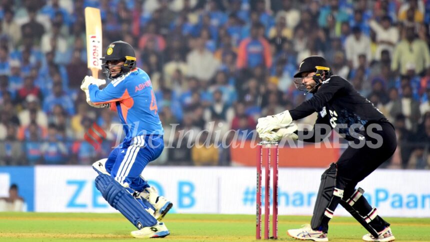 Abhishek sharma IND NZ