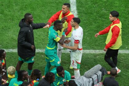 The Afcon final on Sunday night between hosts Morocco and Senegal descended into a farce. (AP Photo)