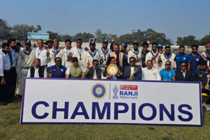 Bihar defeated Manipur in Ranji Trophy 2025-26 Plate final to secure promotion in Elite group next season. (PHOTO: X/BCCI DOMESTIC)