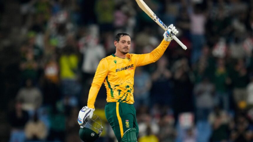 Quinton de Kock century vs WI