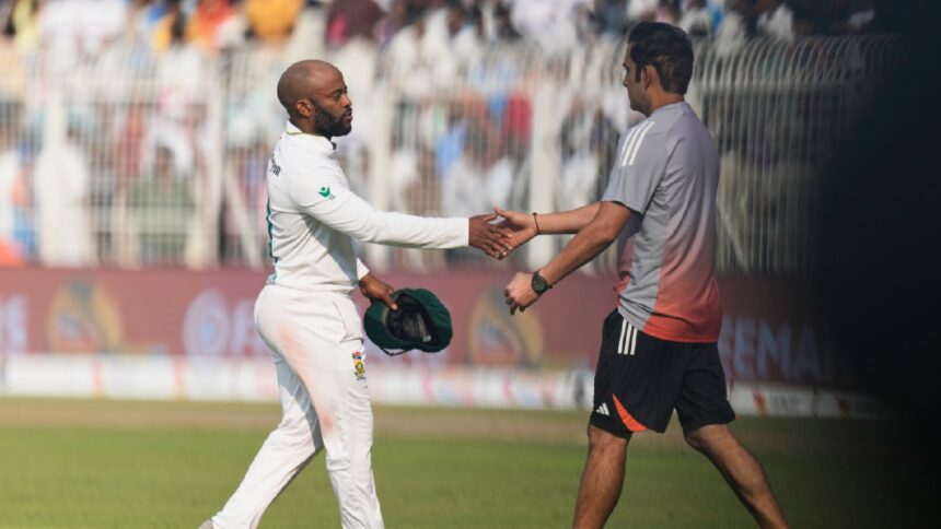 South Africa Test captain Temba Bavuma said Gautam Gambhir is under pressure to deliver results in Test cricket. (AP Photo)