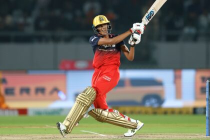 RCB batter Gautami Naik played an impressive knock of 73 against Gujarat Giants in Vadodara. (PHOTO: CREIMAS FOR WPL)