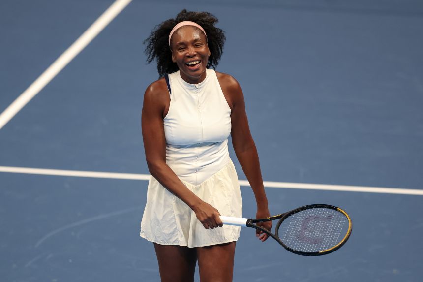 Venus Williams during the Charlotte Invitational at Spectrum Center on December 4, 2025.