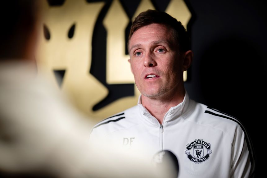 Interim Head Coach Darren Fletcher during an interview with club media on January 6.