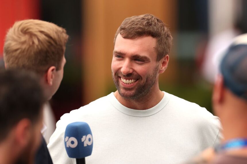 Amateur tennis player Jordan Smith interviewed after winning the $1 million Australian Open One-Point Slam ahead of the 2026 tournament.