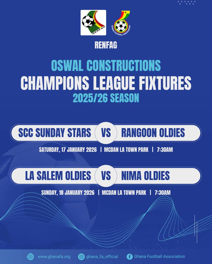 Final beckons as RENFAG Oldies Champions League reaches semi-final stage