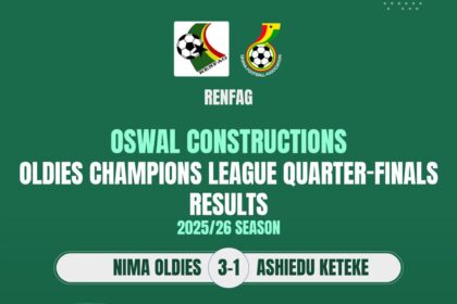 Semi-final line-up set as RENFAG Oldies Champions League heats up