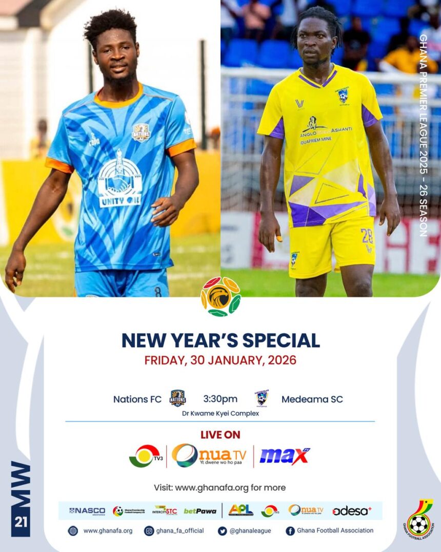 Premier League: Nations FC face ultimate test against rampaging leaders Medeama on Friday