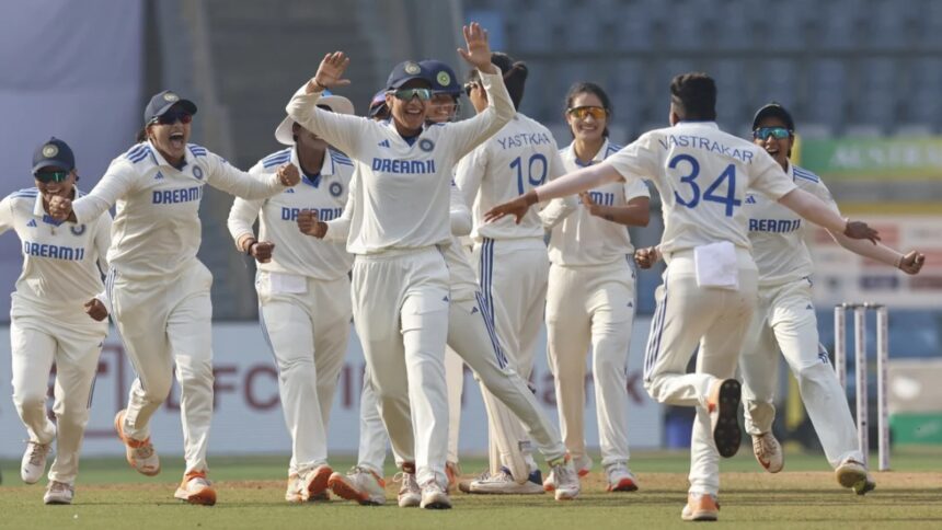 Indian women's team in action against Australia in Mumbai. (PHOTO: BCCI)