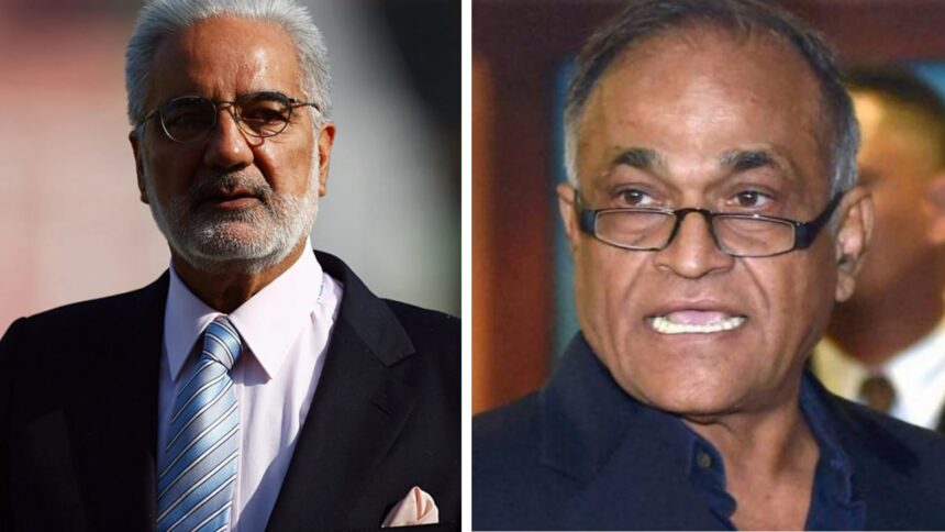 L-R: Sports administrators IS Bindra and Niranjan Shah. (X & FILE)