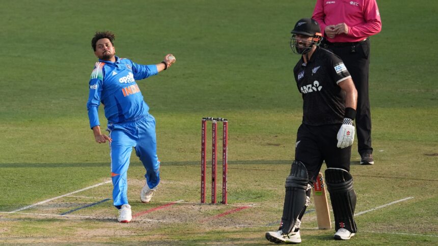 New Zealand batters blunted Kuldeep Yadav in the ODI leg before the T20Is and the subsequent T20 World Cup. (CREIMAS)