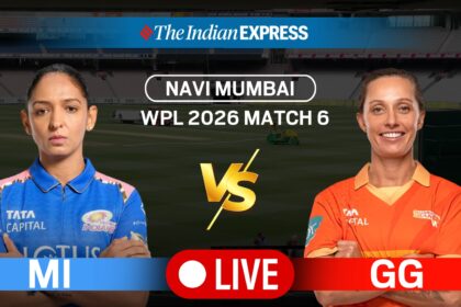 WPL 2026, MI vs GG Live Score: Mumbai Indians face Gujarat Giants in Match No. 6.