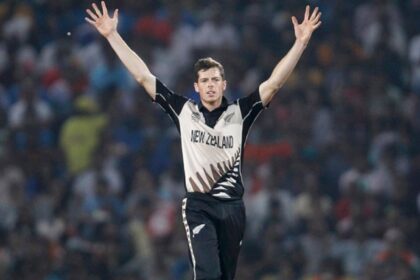 FILE: Mitchell Santner registered a spell of 4/11 against India in the 2016 T20 World Cup in Nagpur. (PHOTO: Reuters)