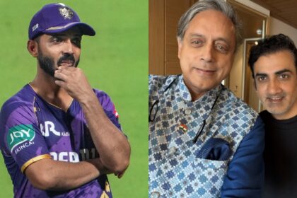 Rahane expressed the opinion while talking about Gambhir's recent exchange with Congress Member of Parliament Shashi Tharoor on the social media platform 'X'. (PTI/Shashi Tharoor X)