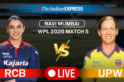 RCB vs UPW Live Score, IPL 2026: Royal Challengers Bengaluru meet UP Warriorz in Match 5 today.