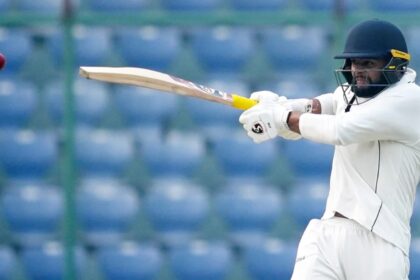 FILE: Delhi batter Sanat Sangwan in action during a Ranji Trophy match. (PHOTO: PTI)