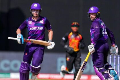 Only two days after receiving a call to the T20 World Cup 2026, Scotland have revealed their squad without a sponsor. (AP Photo)
