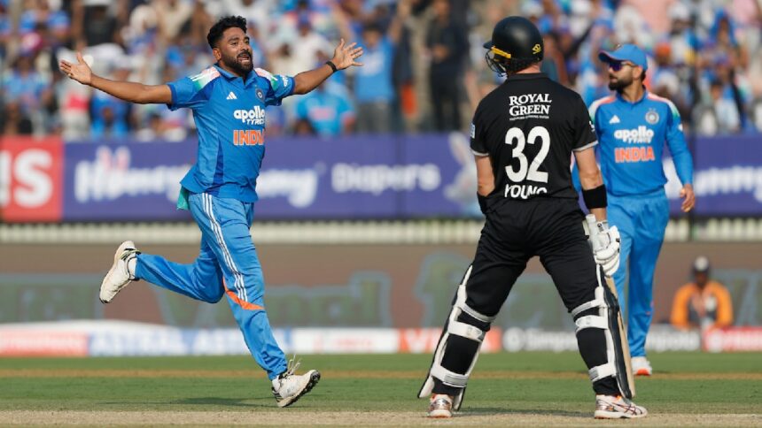 Mohammed Siraj India vs New Zealand